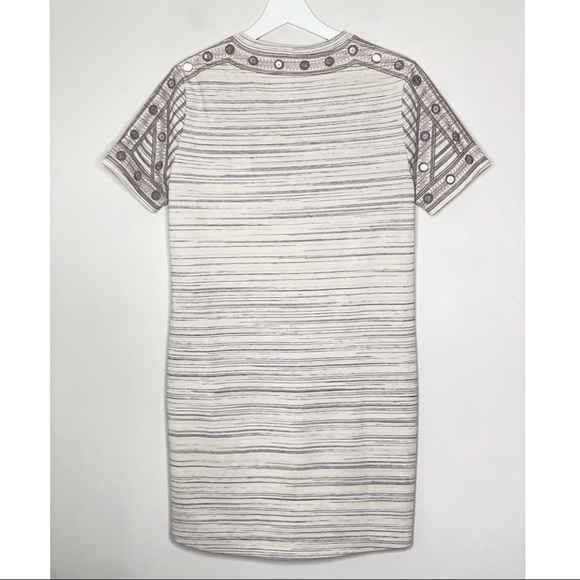 BCBGMAXAZRIA | Ada Canvas Embroidered Dress | XS - Picture 5 of 6